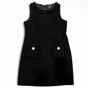 Karl Lagerfeld Sleeveless Dress with Button Accents